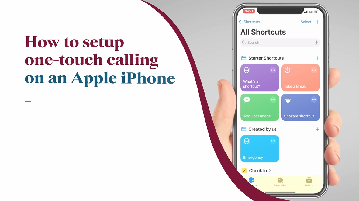 one-touch calling thumbnail iphone