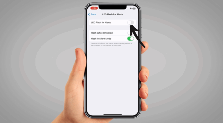 Iphone LED flash