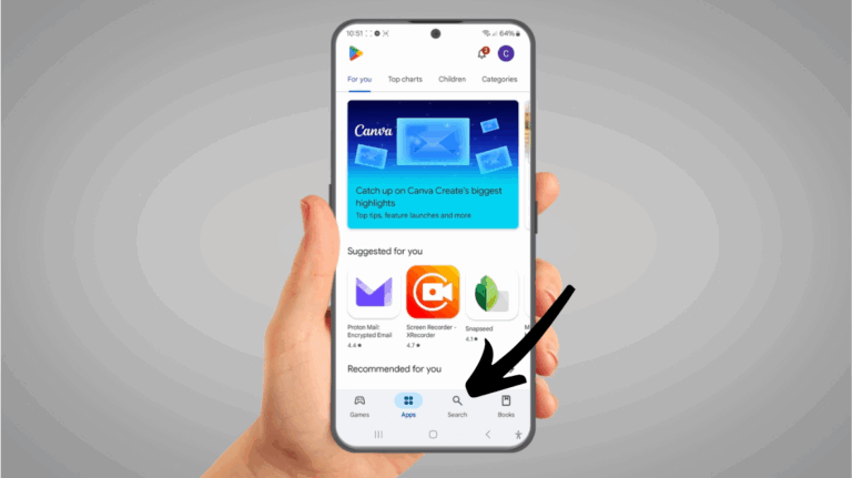 Playstore search button