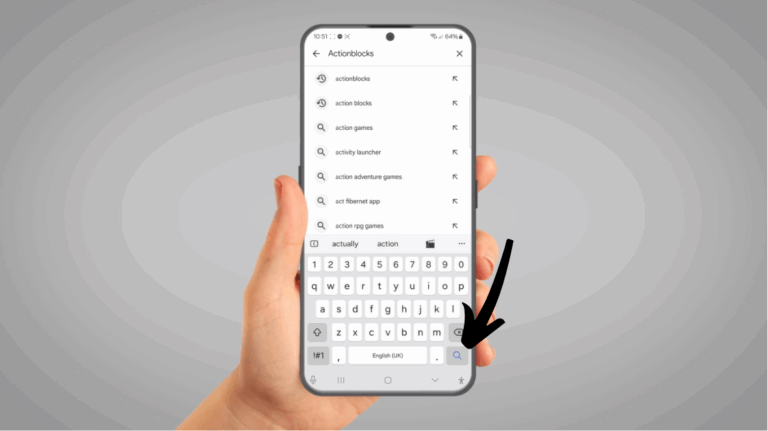 type and search