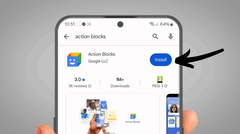 Download action blocks