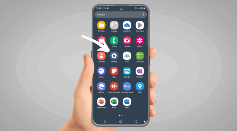Android setting icon
