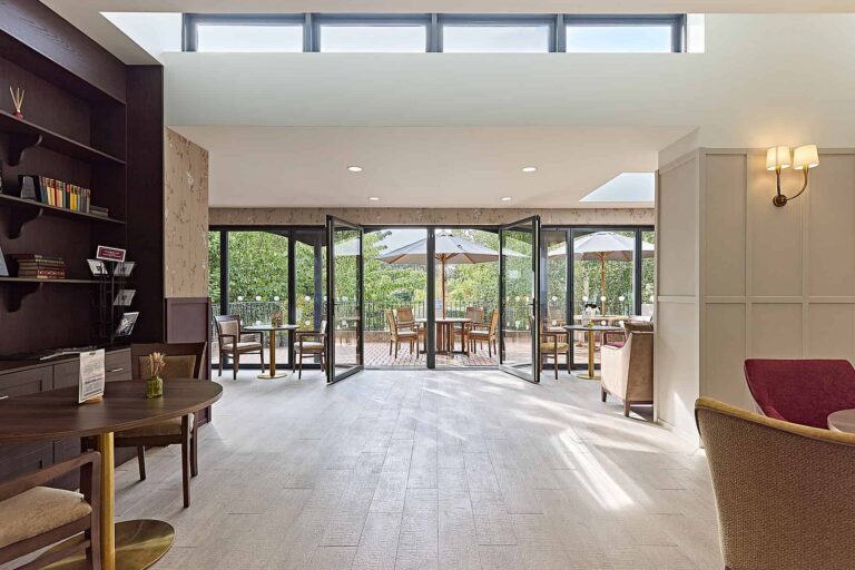Nightingale House Café Lounge and gardens
